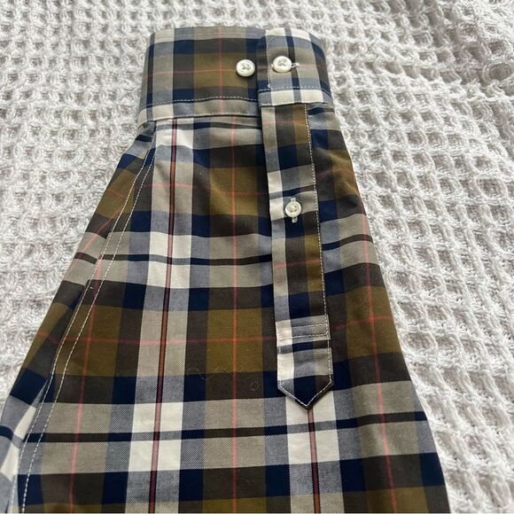 Lands End Men’s No Iron Traditional Fit Long Sleeve Plaid Shirt - Picture 10 of 16